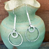 Handmade Mexican silver earrings
